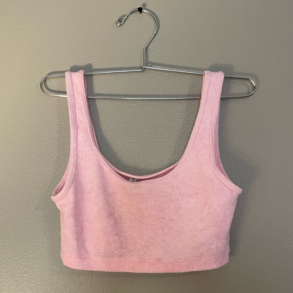H&M terry cloth crop tank
